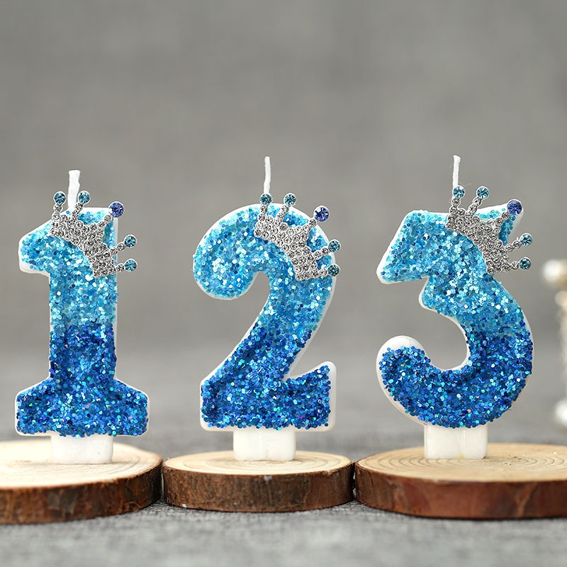 Creative Peacock Blue Crown Di - Candle Supply 评论和价格