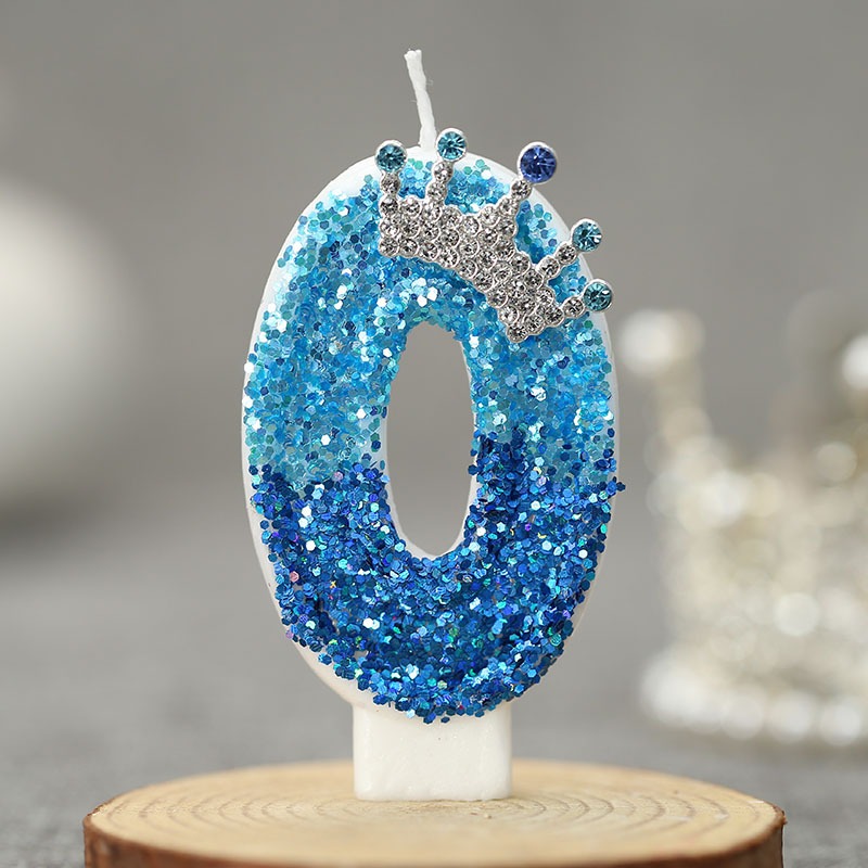 Creative Peacock Blue Crown Di - Candle Supply 评论和价格