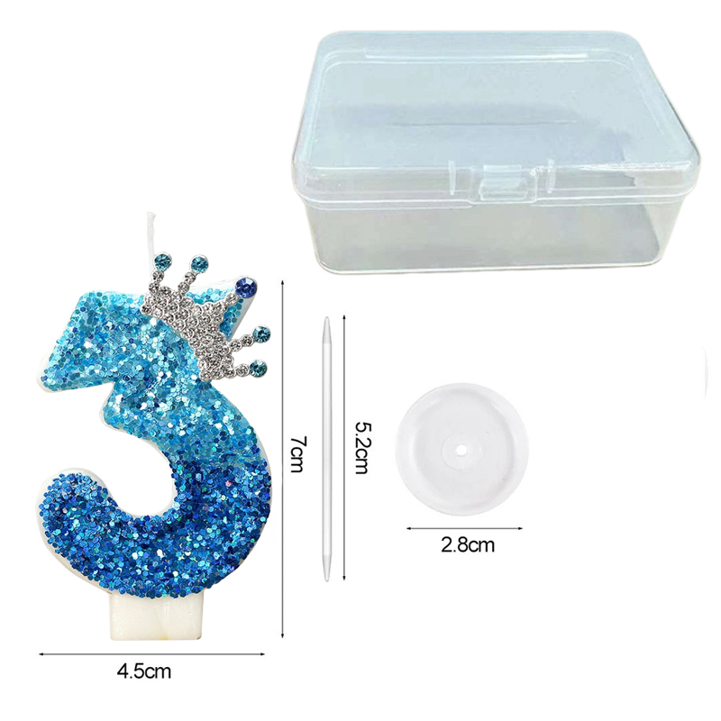 Creative Peacock Blue Crown Di - Candle Supply 评论和价格