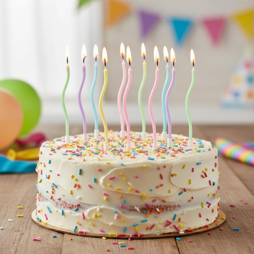Rainbow Spiral Birthday Cake C - Candle Supply 评论和价格