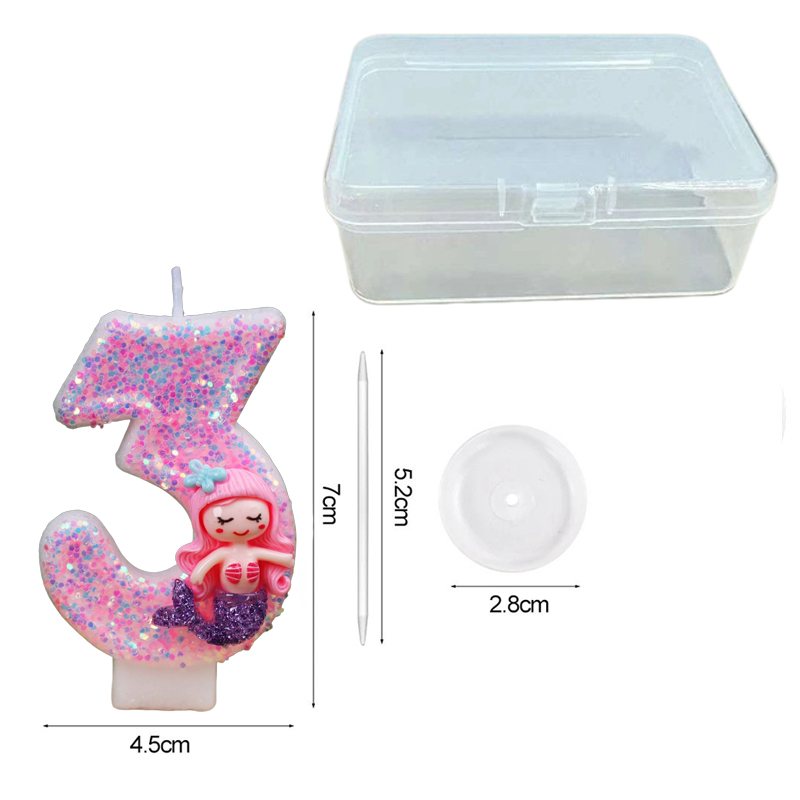 Creative Pink Mermaid 0-9 Digi - Candle Supply 评论和价格
