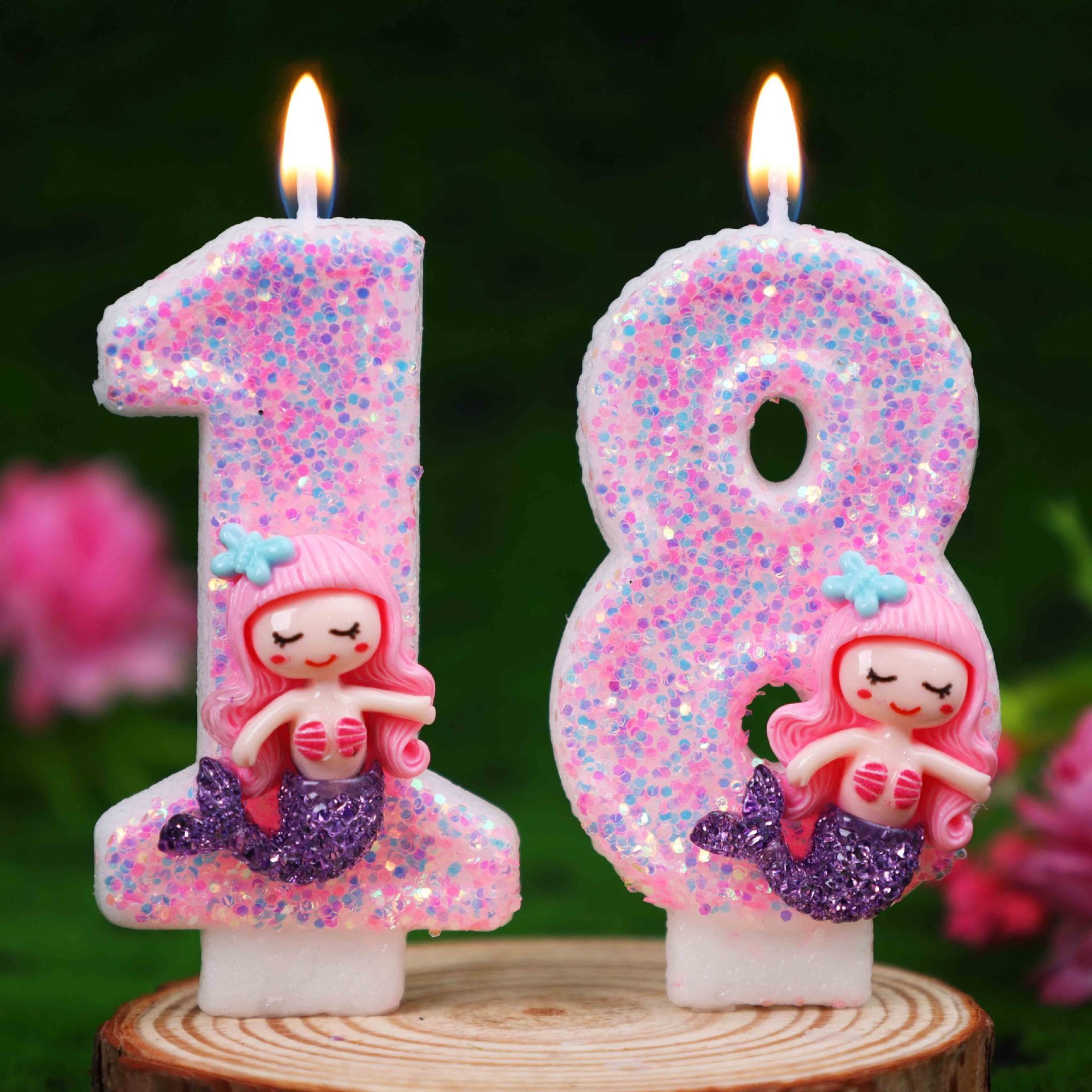 Creative Pink Mermaid 0-9 Digi - Candle Supply 评论和价格