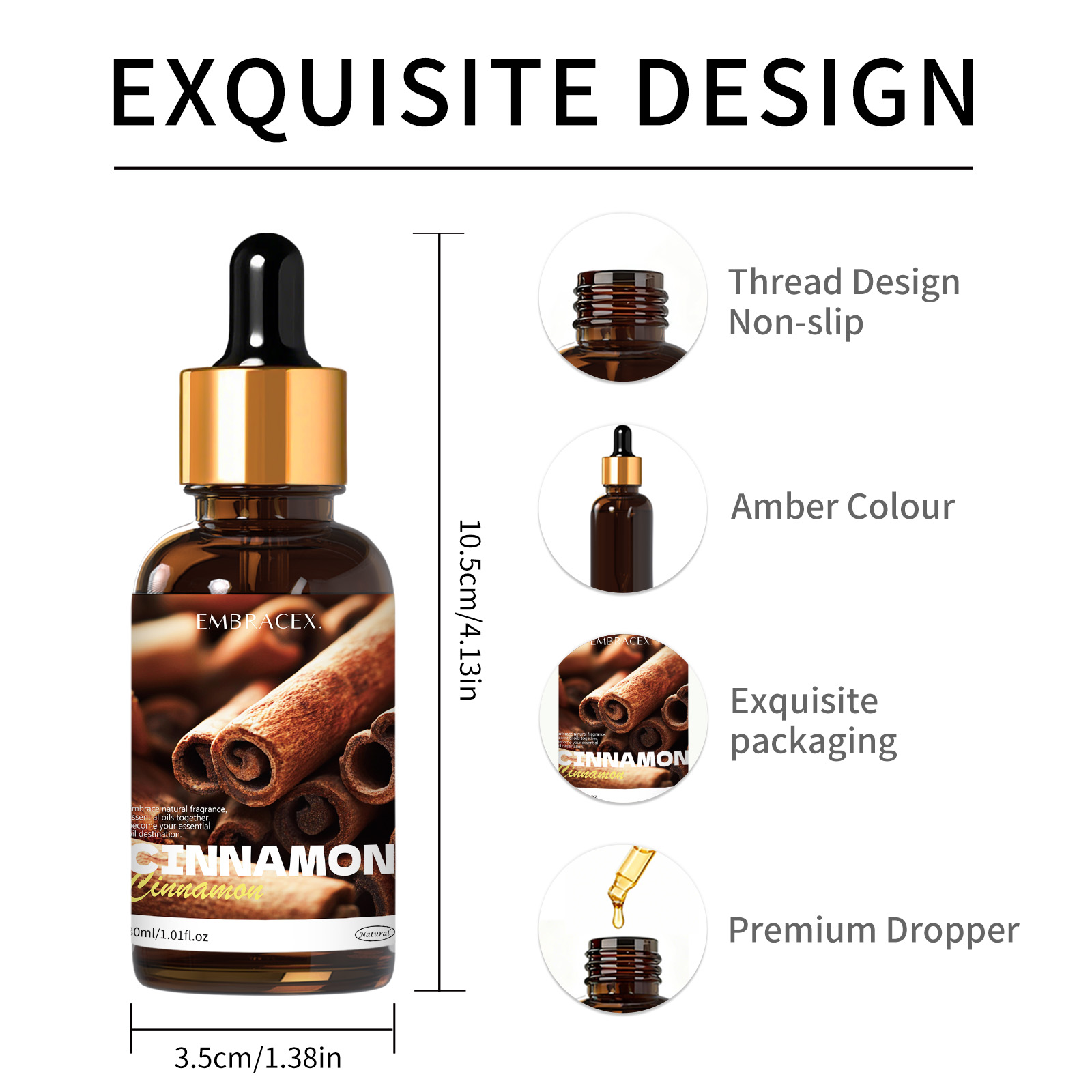 30ml Cinnamon Pure Plant Essen - Candle Supplies Essential Oils 评论和价格