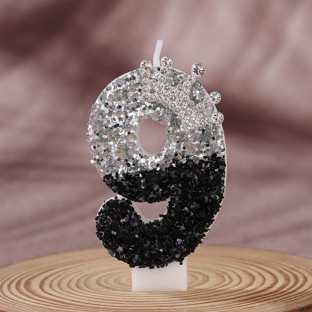 Black Silver Gradient Crown Ha - Candle Supply 评论和价格