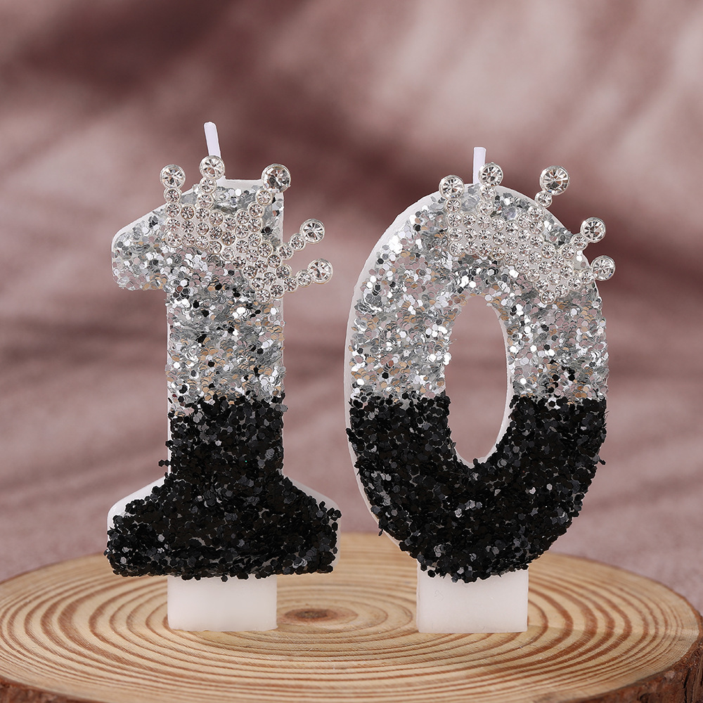 Black Silver Gradient Crown Ha - Candle Supply 评论和价格